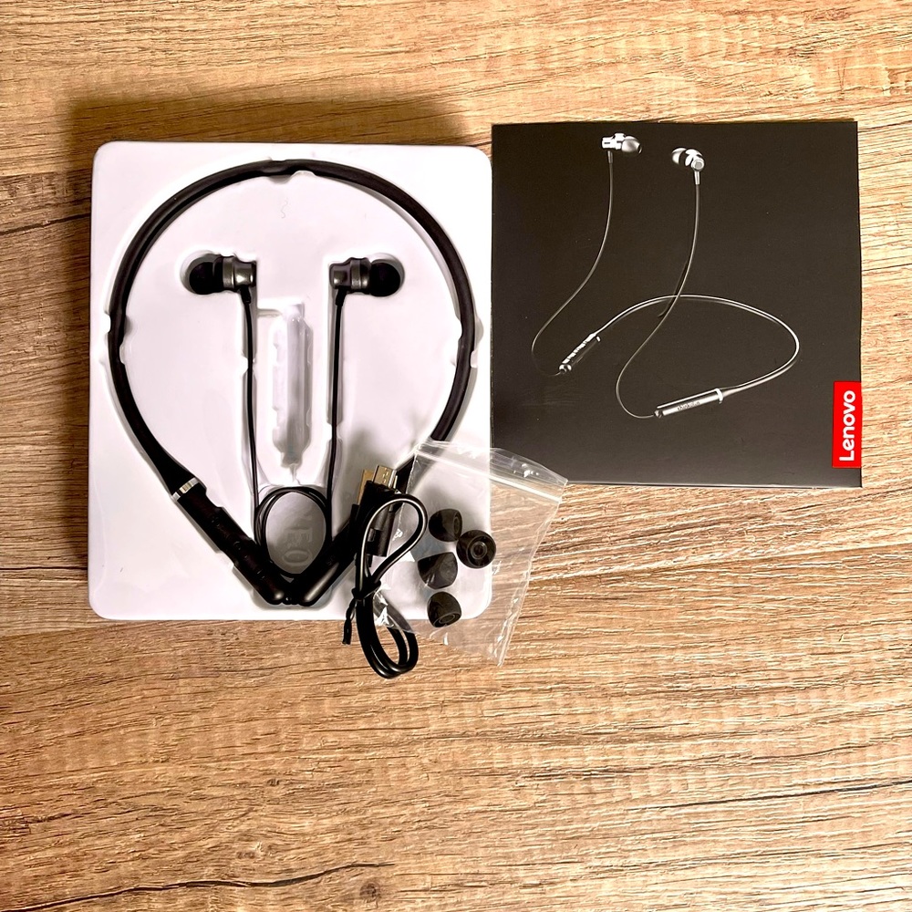 New Lenovo Thinkplus Black Headphones